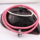 Unisex Charm PU Leather Trendy Cord Bracelet Handmade Jewelry Gift