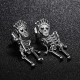 Unisex Retro Stainless Steel Ear Stud Skull Creative Earring Gift for Men Women