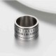 Unisex Time Loop Titanium Steel 316L Stainless Steel Simple Numeral Finger Ring Jewelry