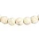 Unisex White Stone Agate Colorful Beads Prayer Elastic Bracelet