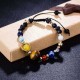 Universe Trendy Colorful Natural Stone Planet Beads Yoga Gemstone Chakra Star Bracelet