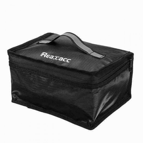 Upgraded Realacc Fireproof Waterproof Lipo Battery Safety Bag(220x155x115mm) With Luminous Handle