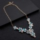 V-Neck Bohemian Necklace Crystal Pearl Accessories Summer Fashion Jewelry for Women