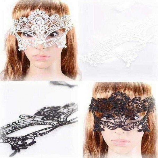 Venetian Sexy Black Hollow Lace Eye Mask Party Masquerade Mask