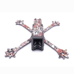 Venom 5 Inch 235mm Wheelbase X Style Split 4mm Arm Frame Kit Carbon Fiber with Sticker for RC Drone FPV Racing