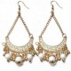 Vintage Beads Hollowed Tassel Long Drop Dangle Earrings Jewelry