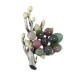 Vintage Branches Natural Agate Gem Brooch Pin