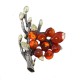 Vintage Branches Natural Agate Gem Brooch Pin