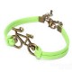 Vintage Bronze Bicycle Bike PU Leather Bracelet  For Women