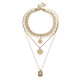 Vintage Coins Tassels Multi-layer Necklace Retro Pearl Long Necklace For Women