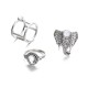 Vintage Finger Ring Set Gemstone Cute Elephant Silver Knuckle Rings Ethnis Jewelry for Women