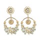 Vintage Flower Exaggerated Ear Drop Women Earrings