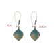 Vintage Flower Leaf Charming Pendant Drop Earring Boho Dangle Earrings for Women