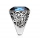 Vintage Hollow Out Carve Crystal Zircon Ring Unisex Jewelry