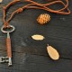 Vintage Key Shape Leather Necklace Punk Rock Long Handmade Statement Necklace for Women for Men