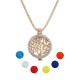 Vintage Life Tree Fragrance Necklace Zinc Alloy Aromatherapy Box Necklace For Women