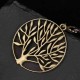 Vintage Life Tree Necklace Alloy Leaves Necklace Hallow Design Women Necklace