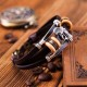 Vintage Multilayer Bracelet Leather Handmade Gun Round Irregular Beads Ethnic Jewelry for Women