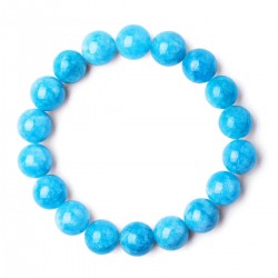 Vintage Natural Blue Bead Bracelets Gemstone Round Beads Water Pattern Bracelet