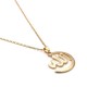 Vintage Pendant Necklace Semi-Circle Irregular Chain Charm Necklace Ethnic Jewelry for Women