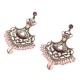 Vintage Rhinestone Crystal Hollow Beads Tassel Earrings Ear Drops