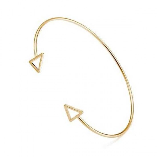 Vintage Simple Geometric Triangle Opening Bracelet For Women