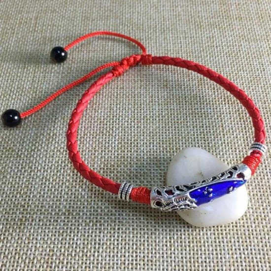 Vintage Unisex Ankle Bracelets Lucky Red Rope Ethnic Adjustable Anklet Beach Barefoot Jewelry