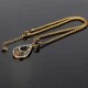 Vintage Water Drop Jewelry Set Hollow Rhinestone Bracelet Necklace Earring Ethnic Jewelry for Women