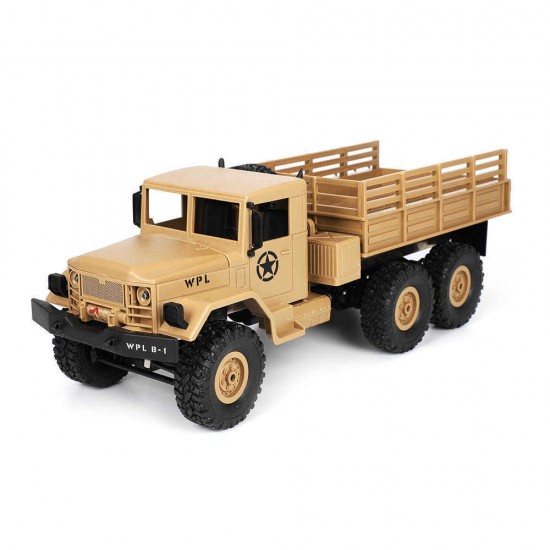 WPL B16 1/16 2.4G 6WD Military Truck Crawler Off Road RC Car With Light RTR