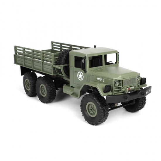 WPL B16 1/16 2.4G 6WD Military Truck Crawler Off Road RC Car With Light RTR