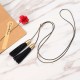 Women Jewelry Punk Leather Tassel Pendant Sweater Chain Unique Adjustable Long Necklace