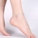 Women Jewelry Silver Plated Anklet Starfish Pendant Metal Ankle Bracelet