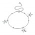 Women Jewelry Silver Plated Anklet Starfish Pendant Metal Ankle Bracelet