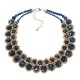 Women Multicolor Crystal Charm Gold Exaggerated Bib statement Necklace Jewelry Gift