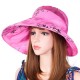 Women Summer Wide Brim Sunscreen Hats Foldable Mesh Breathable Sun Hat