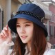 Women Sun Protection Wide Brimmed Bucket Hat Outdoor Sunscreen Fisherman Cap