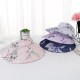 Women Sun Visor Large Brim Hat Summer Floral UV Protection Beach Cap