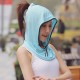 Women Sunscreen Scarf Ice Silk Hat Cover Face UV Protection Outdoor Cycling Travel Wild Sunshade Cap