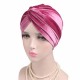 Women Velvet Solid Color Turban Hat Ear Protect Casual Elastic Beanies Cap