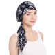 Women Vintage Muslim Floral Bandaged Turban Hat Bohemia Ponytail Headscarf