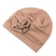 Women Vintage Muslim Floral Headband Beanie Cap Casual Headgear Chemotherapy Turban Hat