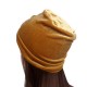 Women Vintage Muslim Flower Pleated Velvet Turban Hat Casual Chemotherapy Beanie Cap