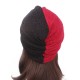 Women Vintage Muslim Polyester Crossed Chemical Turban Hat Casual Stripe Beanie Cap