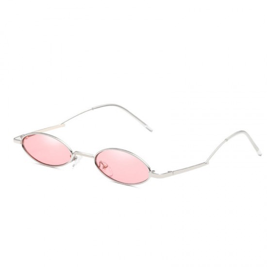 Women Vintage Oval Fashion Sunglasses UV400 Metal Frame Sunglasses Outdoor Travel Beach Sunglasses