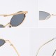 Women Vintage Oval Fashion Sunglasses UV400 Metal Frame Sunglasses Outdoor Travel Beach Sunglasses