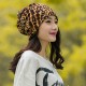 Women Winter Beanie Hat Cap Leopard Outdoor Dual Use Scarf and Hat