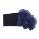 Women Winter Chiffon Muslin Flower Turban Good Elastic Decorative Hair Band Headband