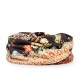 Women Winter Cotton Multi-purpose Flower Printing Beanie Cap Neck Gaiter Warm Face Shield Hats