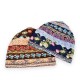 Women Winter Cotton Multi-purpose Flower Printing Beanie Cap Neck Gaiter Warm Face Shield Hats