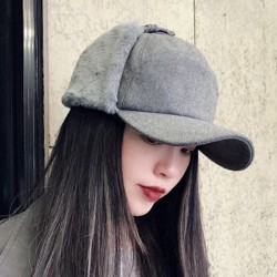 Women Winter Warm Adjustable Earmuffs Baseball Cap Outdoor Thicken Plus Velvet Hats